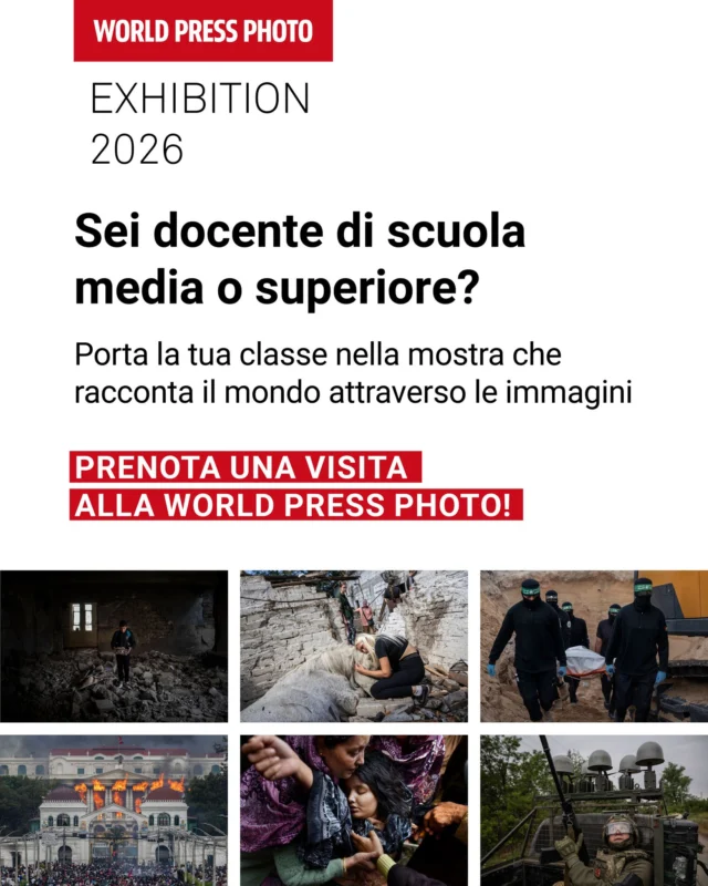 Ogni anno centinaia di studenti visitano la World Press Photo Exhibition.

Non si tratta soltanto di osservare fotografie, ma di confrontarsi con temi che attraversano il nostro tempo: diritti umani, migrazioni, conflitti, cambiamento climatico, libertà di stampa e partecipazione democratica.

La mostra offre l'opportunità di sviluppare competenze di lettura critica delle immagini, approfondire l'attualità e costruire percorsi interdisciplinari che coinvolgono educazione civica, storia, geografia, diritto e scienze sociali.

Per supportare il lavoro in classe, mettiamo inoltre a disposizione una Guida Docenti con approfondimenti e spunti di riflessione utilizzabili prima, durante e dopo la visita. Commenta con "Guida" per riceverla!

👉 Info e biglietti: worldpressphotobari.it (link in bio)
📅 Fino all’8 dicembre
📍 Teatro Margherita, Bari
🎟️ Organizzato da @cime_eventi